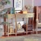 Baxton Studio Hallan Classic Whitewashed Oak Brown Finished Wood 3-Drawer Console Table 176-11075-Zoro - alternate 6